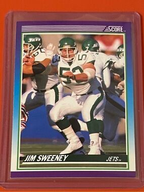 Jim Sweeney #198 1990 Score Football Trading Card